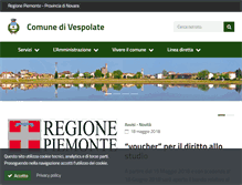 Tablet Screenshot of comune.vespolate.no.it